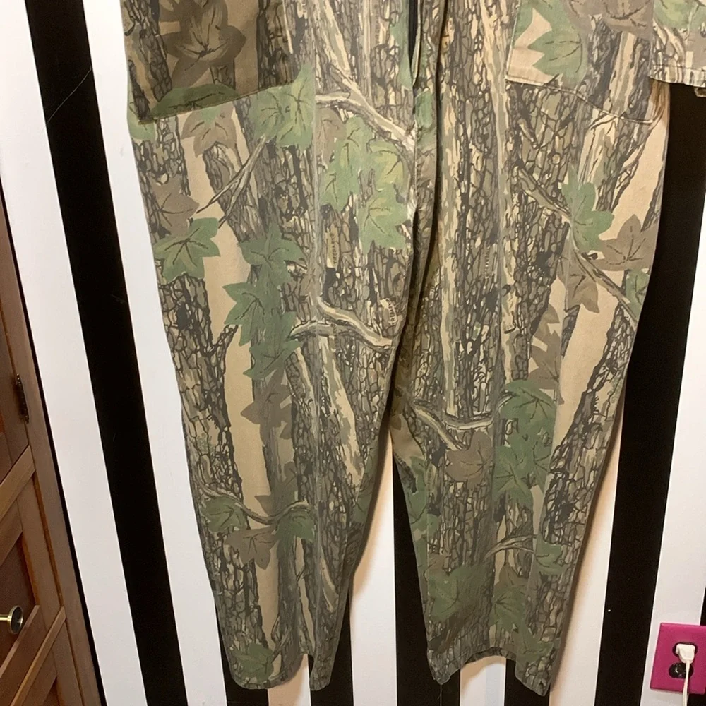 Vintage Camouflage Hunting Outdoorsman Zip Up Coveralls 3XL XXXL 3X Big & Tall - Picture 11 of 17